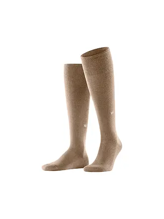 BURLINGTON | Herren Kniestrümpfe LEEDS 40-46 asparagus | camel